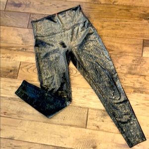 New velvet gold spanx leggings